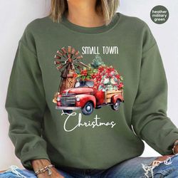 cute christmas sweatshirt, christmas long sleeve shirt, merry christmas gift, funny holiday gift, gift for farmer, xmas