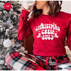 merry christmas gifts, christmas crew long sleeve t shirt, family christmas crewneck sweatshirt, holiday hoodies, funny