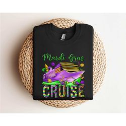 mardi gras cruise crew sweatshirt, mardi gras cruise family squad shirts, matching family carnival shirt, mardi cruise p