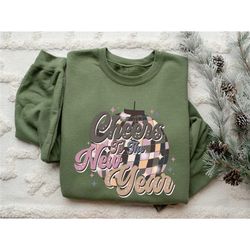 cheers to the new year shirt,2024 happy new year sweatshirt,happy new year shirt, new years shirt, 2024 christmas, happy