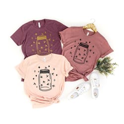 mason jar shirt, fireflies shirt, mason jar fireflies shirts for women, summer shirt, summer nights shirt, vacation tees