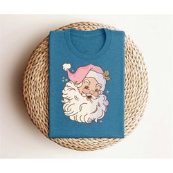 funny santa design christmas shirt, happy santa christmas tshirt, jolly christmas shirt, happy santa t-shirt, perfect gi