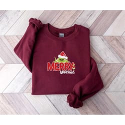merry grinchmas hoodie, christmas grinchmas hoodie, merry christmas hoodie unisex, christmas gift, x-mas vibes hoodie, g