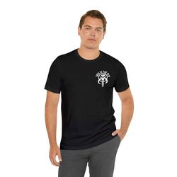 this is the way mandalorian logo shirt , mando skull shirt, star saga shirt, boba shirt