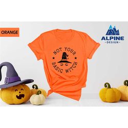 basic witch shirt, not your basic witch, halloween shirt, witchy shirt, hocus pocus shirt, halloween t-shirt, funny hall