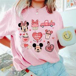 vintage mickey and friends shirt, disney valentines day sweatshirt, disney valentine's day shirt, mickey minnie valentin