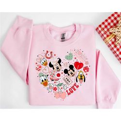 vintage mickey and minnie howdy valentines sweatshirt, disney valentine's day shirt, mickey minnie valentine shirt