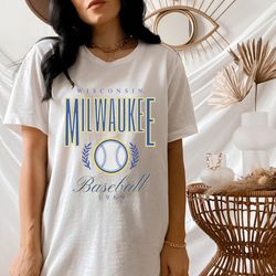 milwaukee vintage unisex t-shirt, retro preppy crewneck, hoodie, aesthetic gift her, cute women tee, throwback gameday a