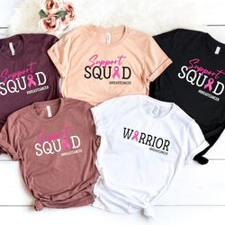 cancer support squad shirt, breast cancer awareness t-shirt, cancer warrior tee, cancer support team shirt, chest cancer