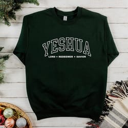 vintage yeshua sweatshirt, christian yeshua sweater, religious sweatshirt, aesthetic faith clothing, jesus apparel, bibl