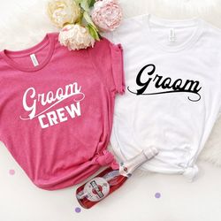 Groom Crew Shirts, Wedding Party Shirt, Bachelorette T-shirt, Bride Crew Tees, Groom Squad Shirt, Groom Team Outfits, Br