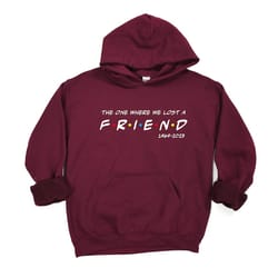 friend hoodie, chandler bing hoodie, the one where we lost a friend hoodie, honoring matthew perry hoodie, friends fan h