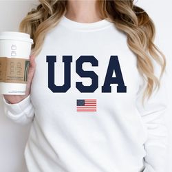 usa flag sweatshirt, 4th of july sweatshirt, usa shirt, america shirt, usa flag, patriotic tee, women's 4th of july, ame