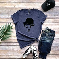 charlie chaplin shirt, black chaplin shirt, funny charli chaplin t-shirt, charli chaplin