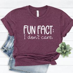 i don't care shirt , sarcastic shirt , cute sassy gift , funny graphic tee