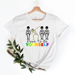 dare to be yourself shirt, cute autism kids shirt, autism shirt, autism mom shirt, puzzle shirt, autism awareness shirt