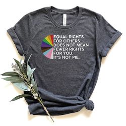 equal rights for others doesn't mean fewer rights for you shirt, pride shirt, it's not pie shirt, lgbtq shirt, lesbian s