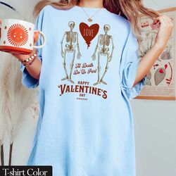 Til Death Couples Unisex Shirt - Perfect Anniversary or Valentines Day Gift for Spooky Couples - Comfort Colors Tee