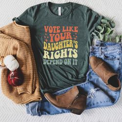 daughter mom gift, dad daughter shirt, vintage feminist shirt, womens rights equality