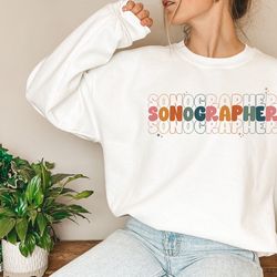 sonographer sweatshirt for ultrasound tech, sonographer sweatshirt hoodie gift