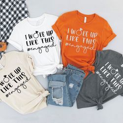 i woke up like this married shirt, honeymoon t-shirt for couples, cute honeymoon shirt, couple tshirts b