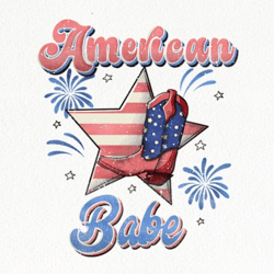 american babe png sublimation