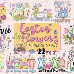 floral easter sublimation bundle