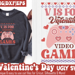 v is for video games svg