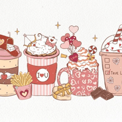 coffee valentines sublimation