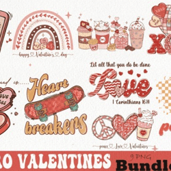 retro valentines bundle