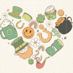 st patrick's sublimation design