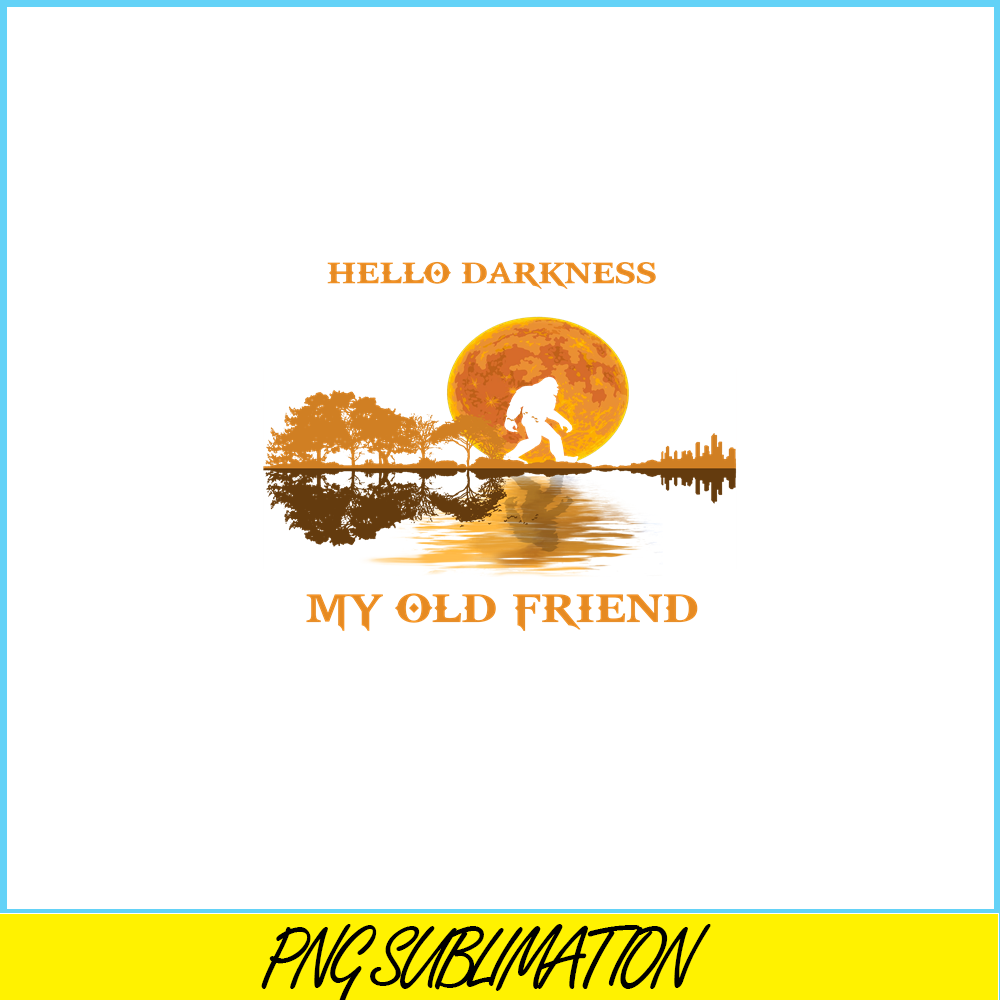 CAMP07112377-HELLO DARKNESS PNG MY OLD FRIEND PNG Bigfoot in moonlight PNG.png