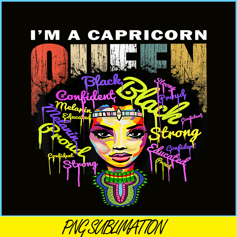 CPB28102338-I Am A Capricorn PNG Black Woman PNG Zodiac Sign PNG.png