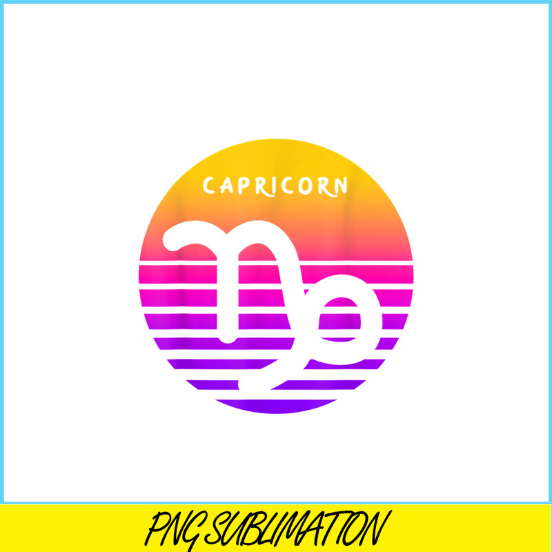 CPB28102342-Capricorn Vintage Sunset PNG Retro Capricorn Birthday PNG Capricorn Sign PNG.png