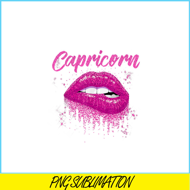 CPB28102346-Capricorn Zodiac Birthday PNG Pink Lips PNG Zodiac Sign PNG.png