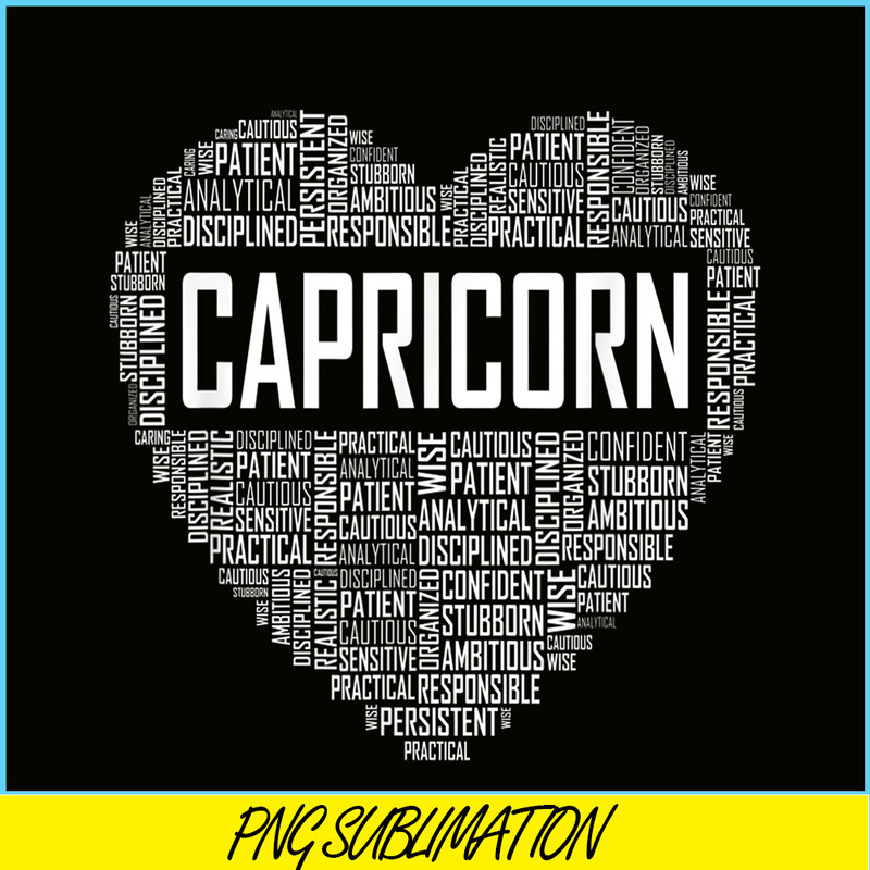 CPB28102350-Capricorn Zodiac Traits PNG Horoscope Astrology Sign PNG Capricorn Heart PNG.png