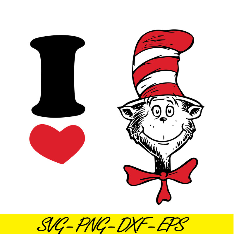 DS104122369-I Love The Hat Cat SVG, Dr Seuss SVG, Cat in the Hat SVG DS104122369.png