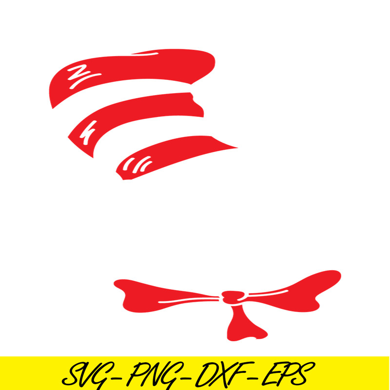 DS205122373-The Red Hat And Bow SVG, Dr Seuss SVG, Cat In The Hat SVG DS205122373.png