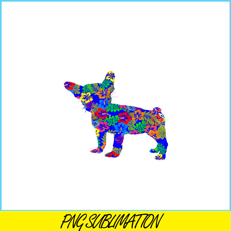 HL161023158-Hawaiian Frenchie BullDog PNG, Frenchie Bulldog PNG, French Dog Artwork PNG.png