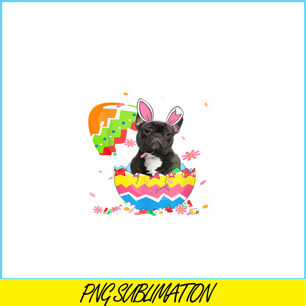 HL16102321-Cute French Bulldog Easter Day PNG, Bulldog Mascot PNG, Dog Lover PNG.png
