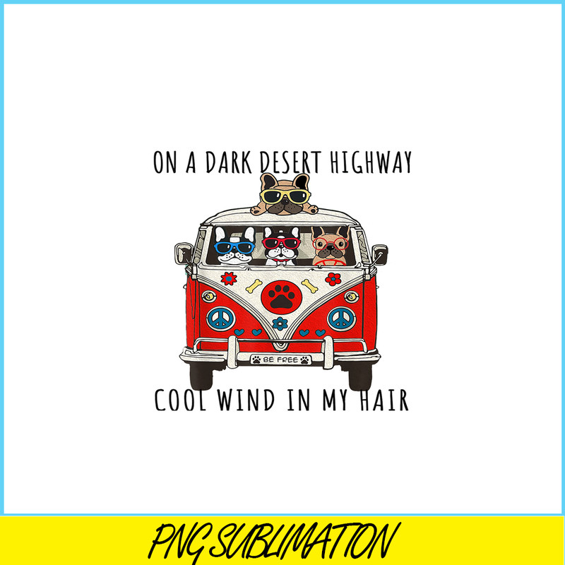 HL16102336- Dark Desert Highway PNG, French Bulldog Artwork PNG, Bulldog Mascot PNG.png