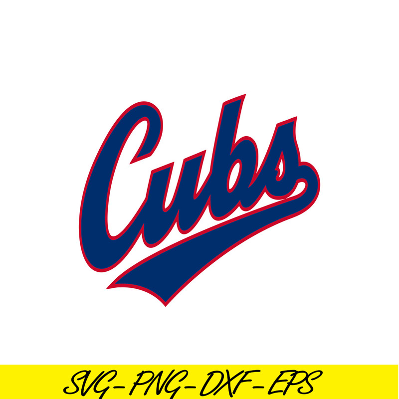 MLB01122303-The Cubs Text SVG PNG DXF EPS AI, Major League Baseball SVG, MLB Lovers SVG MLB01122303.png
