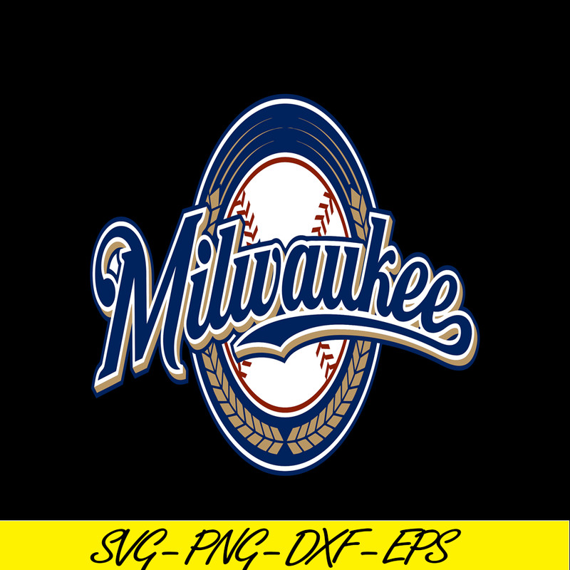 MLB011223150-Milwaukee Brewers Unique Logo SVG, Major League Baseball SVG, MLB Lovers SVG MLB011223150.png
