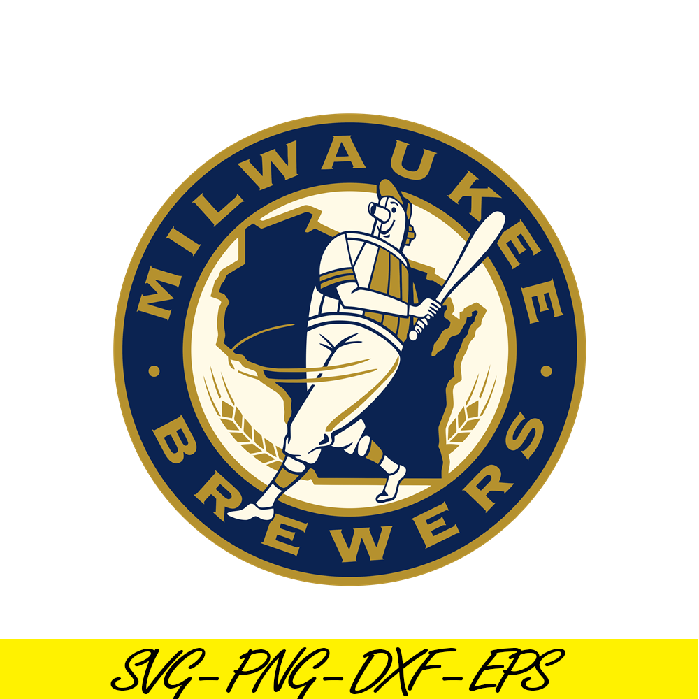MLB011223152-Milwaukee Brewers Golden Logo SVG, Major League Baseball SVG, MLB Lovers SVG MLB011223152.png
