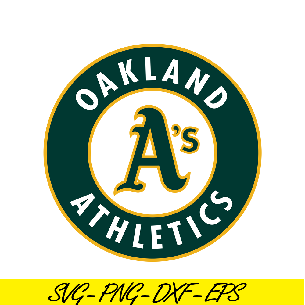MLB204122340-Oakland Athletics SVG, Major League Baseball SVG, Baseball SVG MLB204122340.png