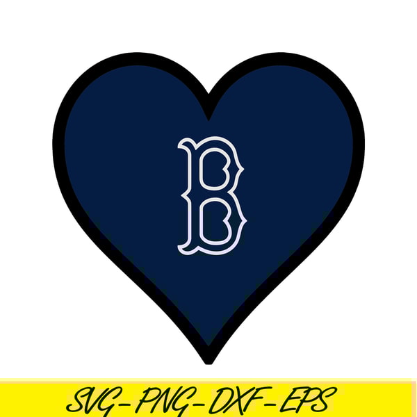 MLB30112356-The Blue Heart Boston Red Sox SVG PNG DXF EPS AI, Major League Baseball SVG, MLB Lovers SVG MLB30112356.png