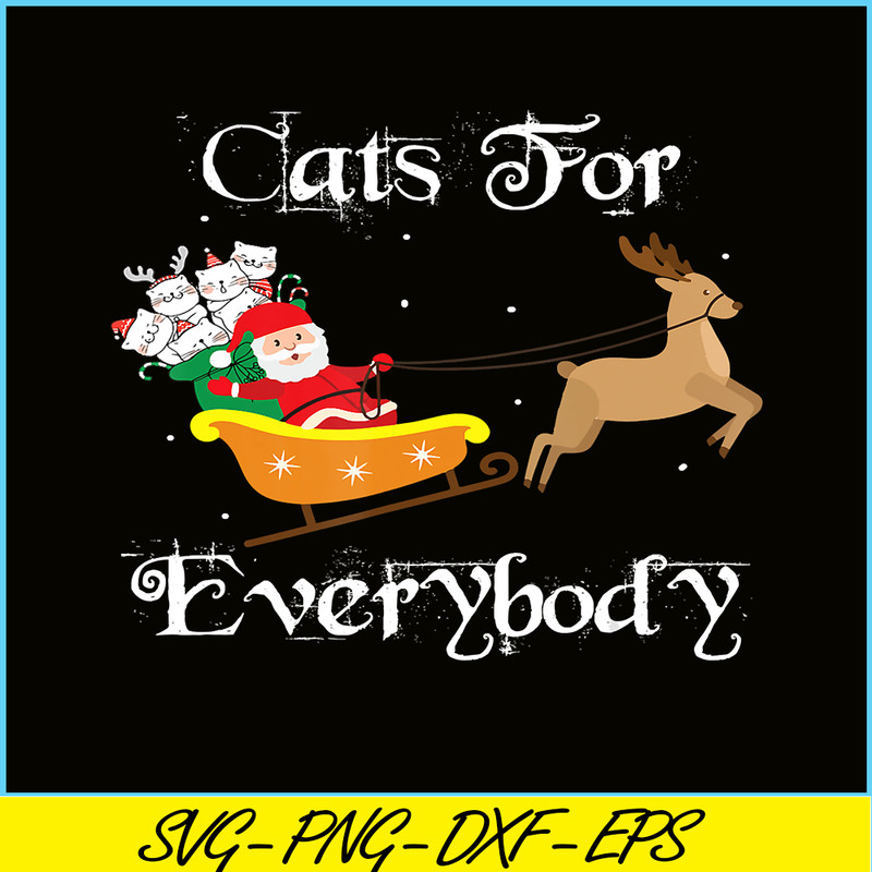 PNG141023120-Cats For Everybody Christmas Santa Cute Cat Lover Xmas T-Shirt Png.png