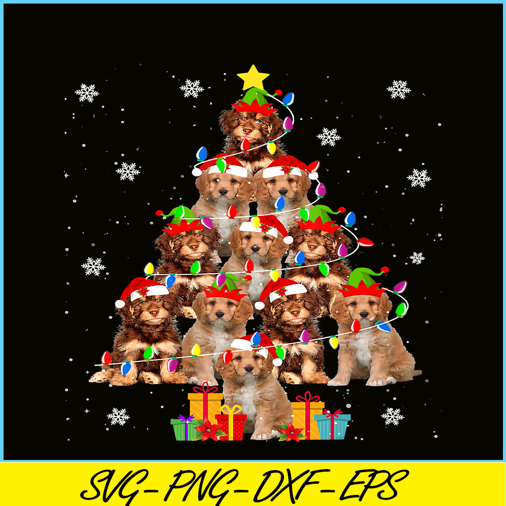 PNG141023124-Cavapoo Christmas Tree Funny Santa Cavoodle Dog Xmas Gifts T-Shirt Png.png