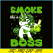 PNG14102341-420 Unicorn Smoke Like A Boss Shirt Weed Pot Leaf Marijuana T-Shirt Png.png