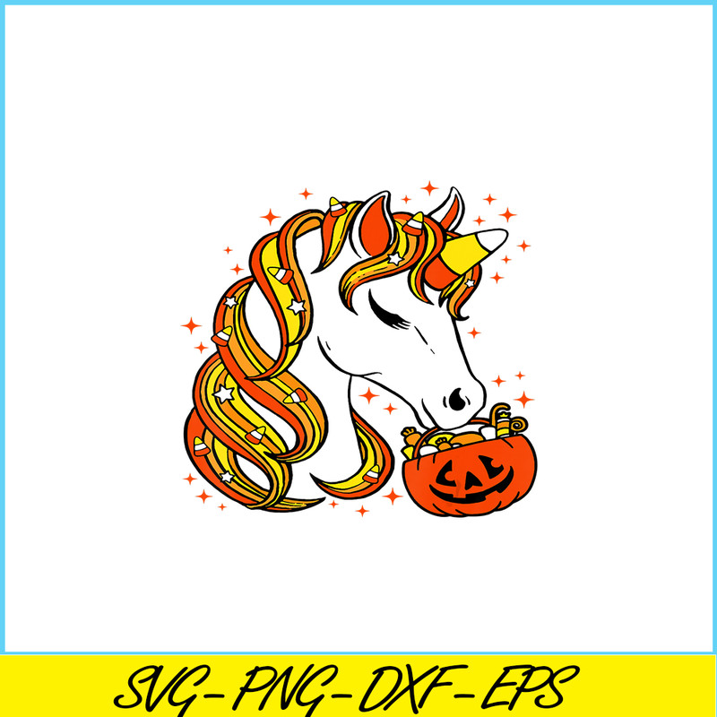 PNG14102351-Cute Candy Corn Unicorn Halloween Top T-Shirt Png.png